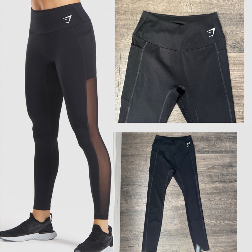 GYMSHARK “DNU Training Mesh & Pocket Leggings” Seamless ~ No Front Seam ✨